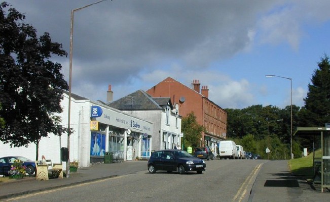 Balfron High Street shops - See text below
